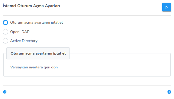 Istemci Oturum Acma Ayarlari